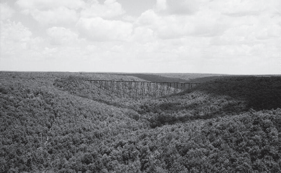 Kinzua Viaduct - AERIAL RECONNAISS ANCE II, ERIE RAILWAY SURVEY. Jack Boucher, photographer, 1971. HAER - Library of Congress Prints and Photographs Division Washington, D.C